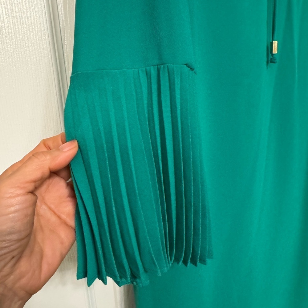 New - Vince Camuto Teal Long Sleeve Dress - Picture 6 of 6